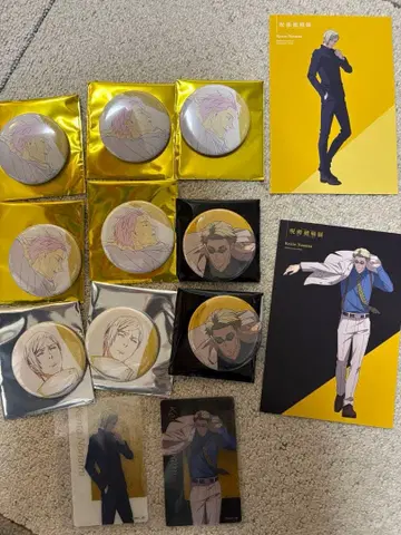 주술회전전 나나미 켄토 세트 캔뱃지 엽서 클리어 카드