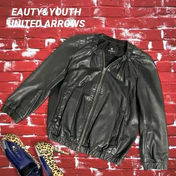 [ BEAUTY&YOUTH ] 라무 가죽 자켓 양가죽 M 선물 포함