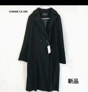 미사용 새상품 컴시즘 [ M ] 체스터 코트 롱 기장 인기 블랙