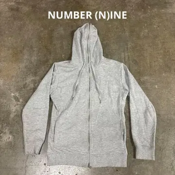NUMBER NINE 그레이 후드티
