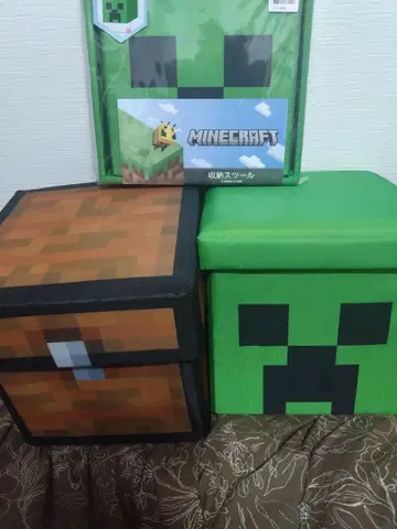 [ 메루카리 시 한정판 ] 마인크래프트 수납 스툴 크리퍼 체스트 마이크라