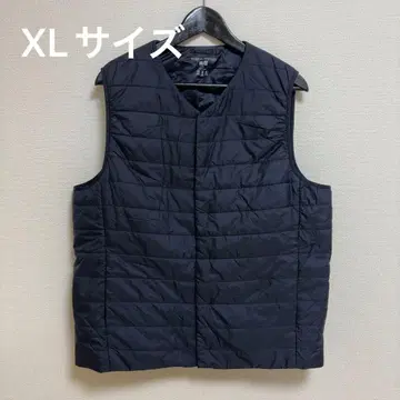 유니클로 웜 패디드 다운 베스트 XL 블랙 수납 봉투 포함