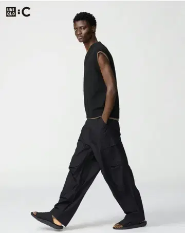 새상품 UNIQLO C 와이드 핏 카고 팬츠 L