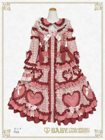 BABY Tartelette aux Fraises 롱 원피스 핑크