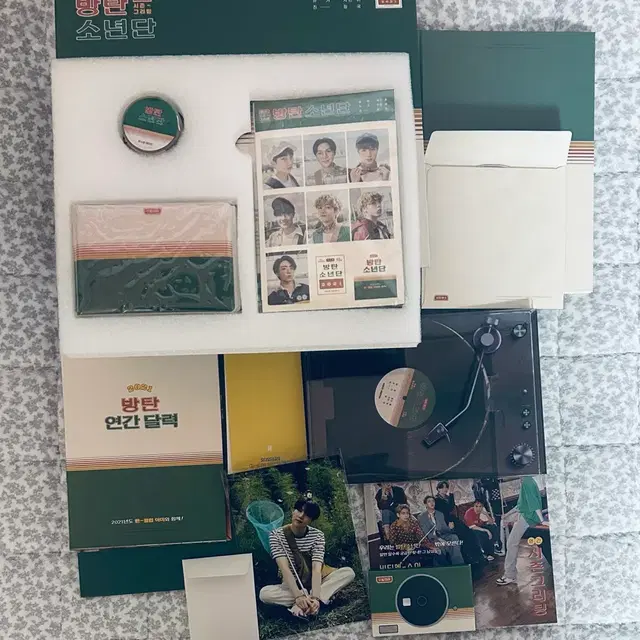 미사용)방탄소년단 윤기 슈가 2021 시즌그리팅 풀구성 풀세트