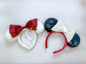 디즈니 크리스마스 2025 새상품 미사용 체크 리본 릴린린