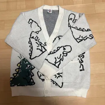HOOK 가디건 공룡 화이트