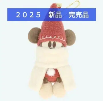 디즈니 리조트 크리스마스 릴린린 인형 배지 미사용 새상품