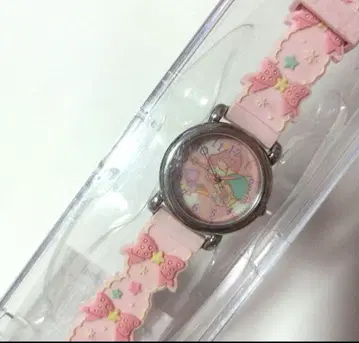 산리오 리틀트윈스타 키키라라 레트로 손목시계 러버 워치