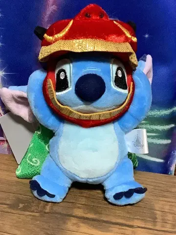 디즈니 스티치 봉제 인형 키링 사자춤 설날 디즈니 스토어