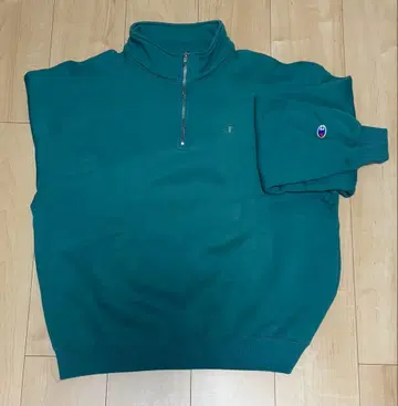 Champion 하프 지퍼 트레이닝복 M 사이즈 그린