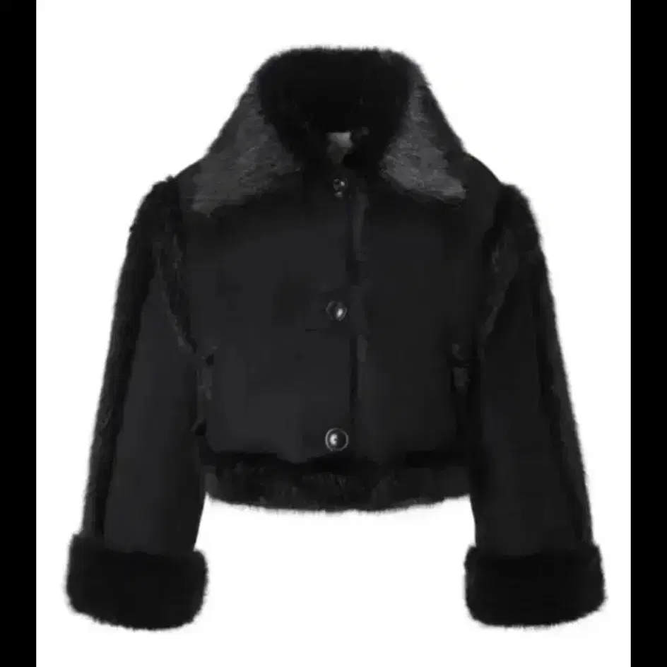 THREETIMES | 쓰리타임즈 Threetimes Bunny Fur Mustang Fur Jacket 21