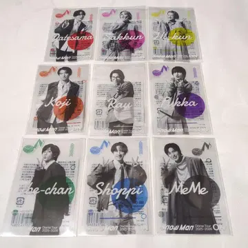 Snow Man 라이브 굿즈 2025-2026 클리어 스티커 세트