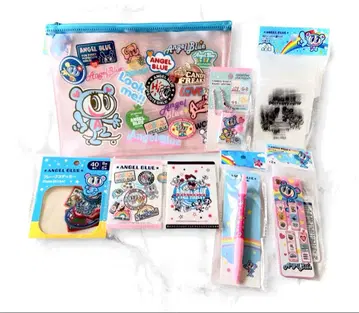 ANGEL BLUE 스티커와 문구 세트
