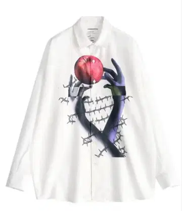 미사용 새상품 애플 긴팔 셔츠 SHAREEF 샤리프