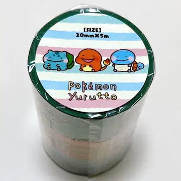 포켓몬 윳토 마스킹 테이프 카나헤이 이상해씨 파이리 꼬부기