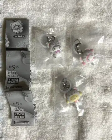 산리오 포근포근 스노우 표시 액세서리 마이멜로디 쿠로미 폼폼푸딩