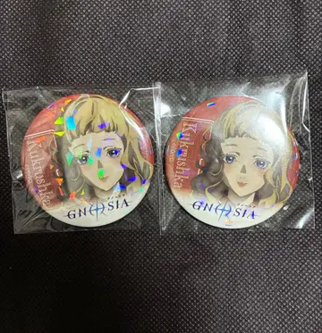 Gnosia 홀로그램 캔뱃지 2개 세트 쿠쿠리 사슴 Gnosia