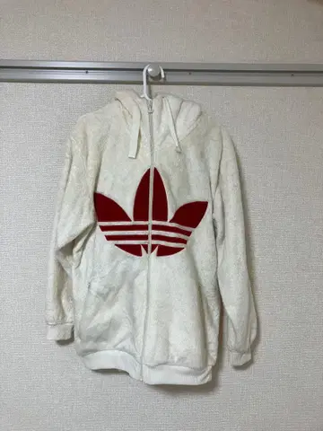 adidas 플리스 자켓 화이트