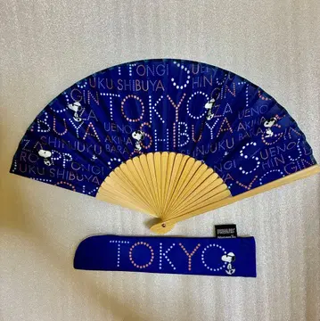 스누피 x 애프터눈 티 오리지널 부채 수납 봉투 포함