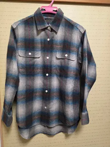 펜들턴 옴브레 체크 긴팔 셔츠 M 사이즈 코튼