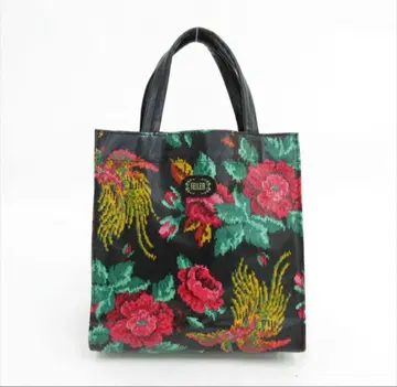 새상품급 FEILER 페이러 블랙 꽃무늬 토트백 가방