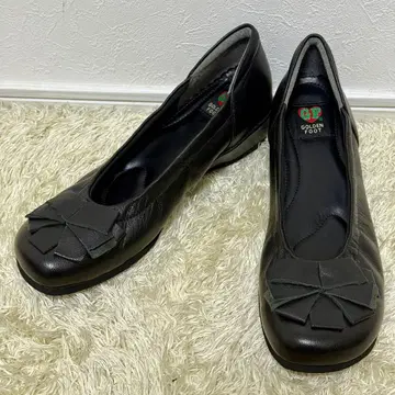 [ 새상품급 ] GOLDEN FOOT 골든풋 펌프스 블랙 가죽