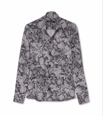 미사용 새상품 꽃무늬 긴팔 셔츠 블랙 TORNADOMART 토네이도 마트