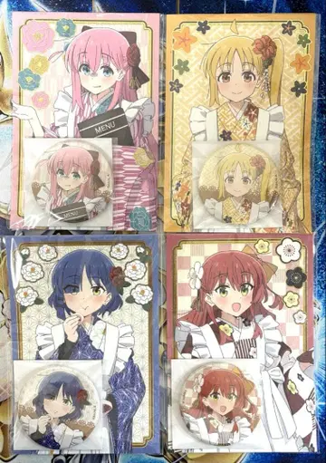 봇치 더 록 교토 마후 캔뱃지, 엽서 세트 결속 밴드 4종 세트