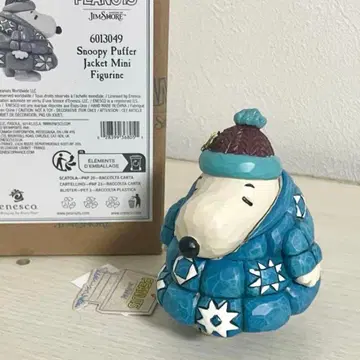 스누피 피규어 짐쇼어 에네스코 퍼퍼 자켓 박스 포함 새상품급