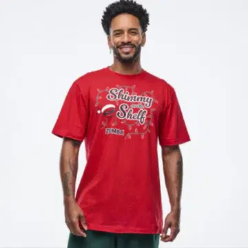 ZUMBA 크리스마스 T셔츠 빨간색