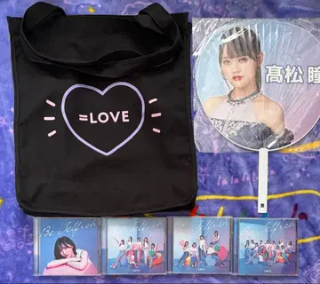 =LOVE 이코러브 스퀘어 토트백 부채 타카마츠 히토미 CD