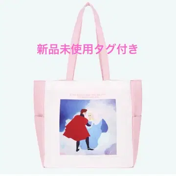 택 포함 미사용 새상품 디즈니 오로라 공주 잠자는 숲속의 미녀 토트백