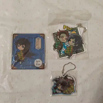 귀멸의 칼날 레트로 아크릴 스탠드 아크릴 키링 토미오카 기유