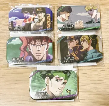JOJO WORLD 2 WEB 경품 미니게임 캔뱃지 5개 세트