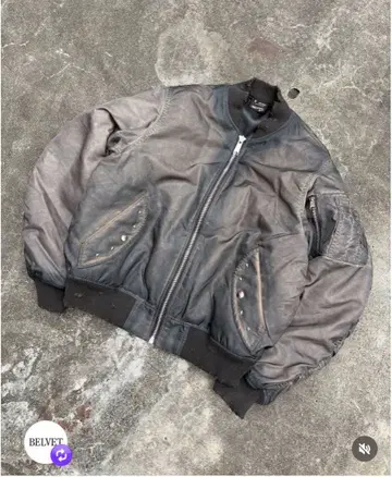 BELVET Faded MA-1 Bomber Jacket 브라운 M