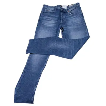 BOSS 테이퍼드 핏 청바지 블루 컴포트 스트레치 데님