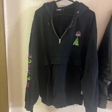 XLARGE 블랙 후드티 XL
