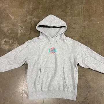 X-GIRL 그레이 후드 부착 후드티