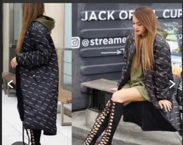 여성용 롱 코트 미러나인 MIRROR9 블랙