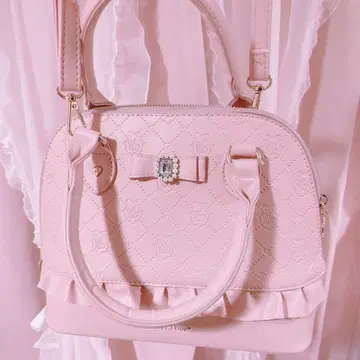 [ SecretDoor ] 핑크 리본 프릴 토트백 [ 시크릿 도어 ]