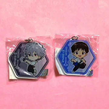 에반게리온 선샤인 프린스 호텔 카오루&신지 아크릴 키링