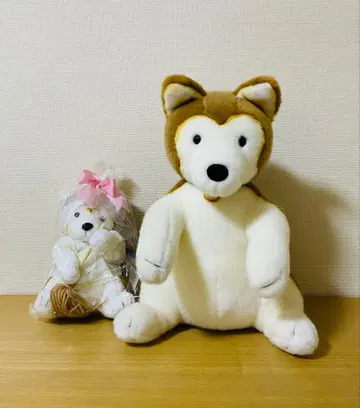 시바 강아지의 일본 감성 봉제 인형 2세트 산애로우