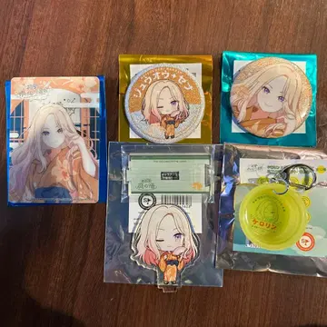 학마스 니와노유 카드 아크릴 스탠드 캔뱃지 케로린 5종 세트