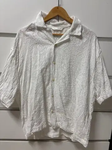 ZARA relaxed fit 자카드 셔츠