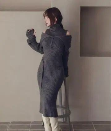 andmary Cameo knit set cardigan