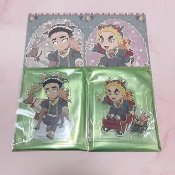 귀멸의 칼날 크리스마스 아크릴 스탠드 엽서 히메지마 교메이 렌고쿠 쿄쥬로