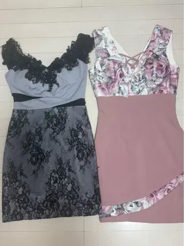 캬바쿠라 드레스 2장 세트 새상품급