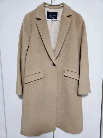 [JUSGLITTY] 베이지 체스터 코트 0