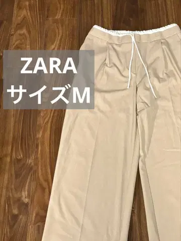 ZARA 베이지 와이드 팬츠 M